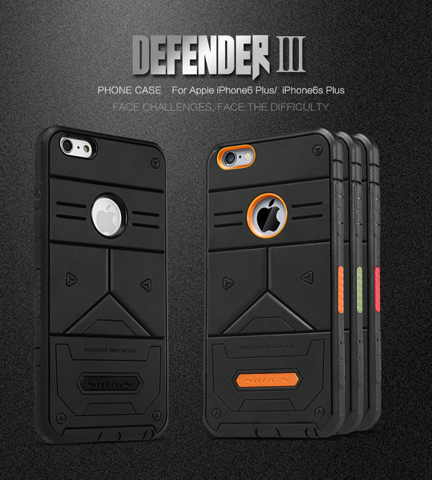 1PCS Nillkin Defender 3nd Gen Tough protective Slim Cover Cases For Apple iPhone6 plus 5.5'' Phone Bag Back Covers