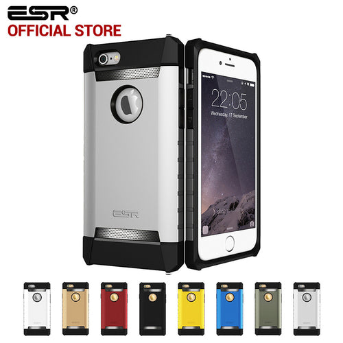 Case for iPhone 6s 6 Plus, ESR Rugged Cover Case Tri-Layer Shock Absorbing Case Armor Strong Protective case for iPhone 6P 6s